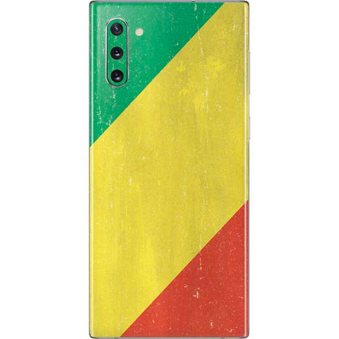 Republic of the Congo Flag Distressed Galaxy Note 10 Skin